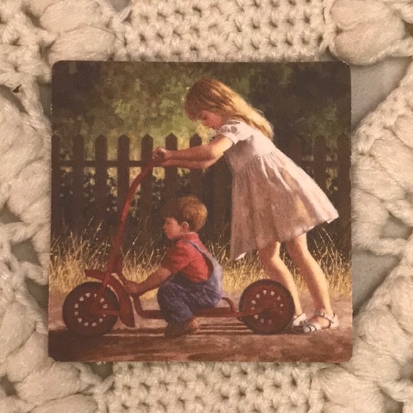 Vintage Accents Vintage Country Scene Cardstock Coasters Poshmark